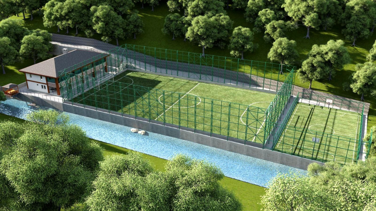 HEMŞİN'E MODERN FUTBOL SAHASI