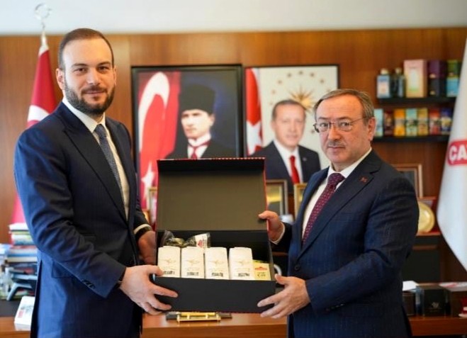 SIFIR ATIK VAKFI BAŞKANI AĞIRBAŞ ' DAN ÇAYKUR GENEL MÜDÜRÜ ALİM 'E ZİYARET