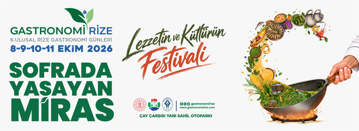 Gastronomi Rize” Günleri 8-11 Ekim Tarihleri Arasında Rize’de Başlıyor