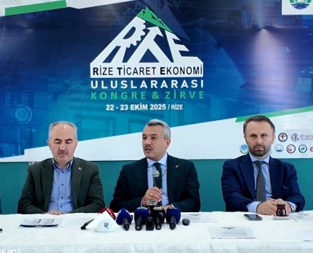 ULUSLARARASI RİZE TİCARET VE EKONOMİ KONGRE ZİRVESİ PROGRAMI RİZE BASININA TANITILDI 