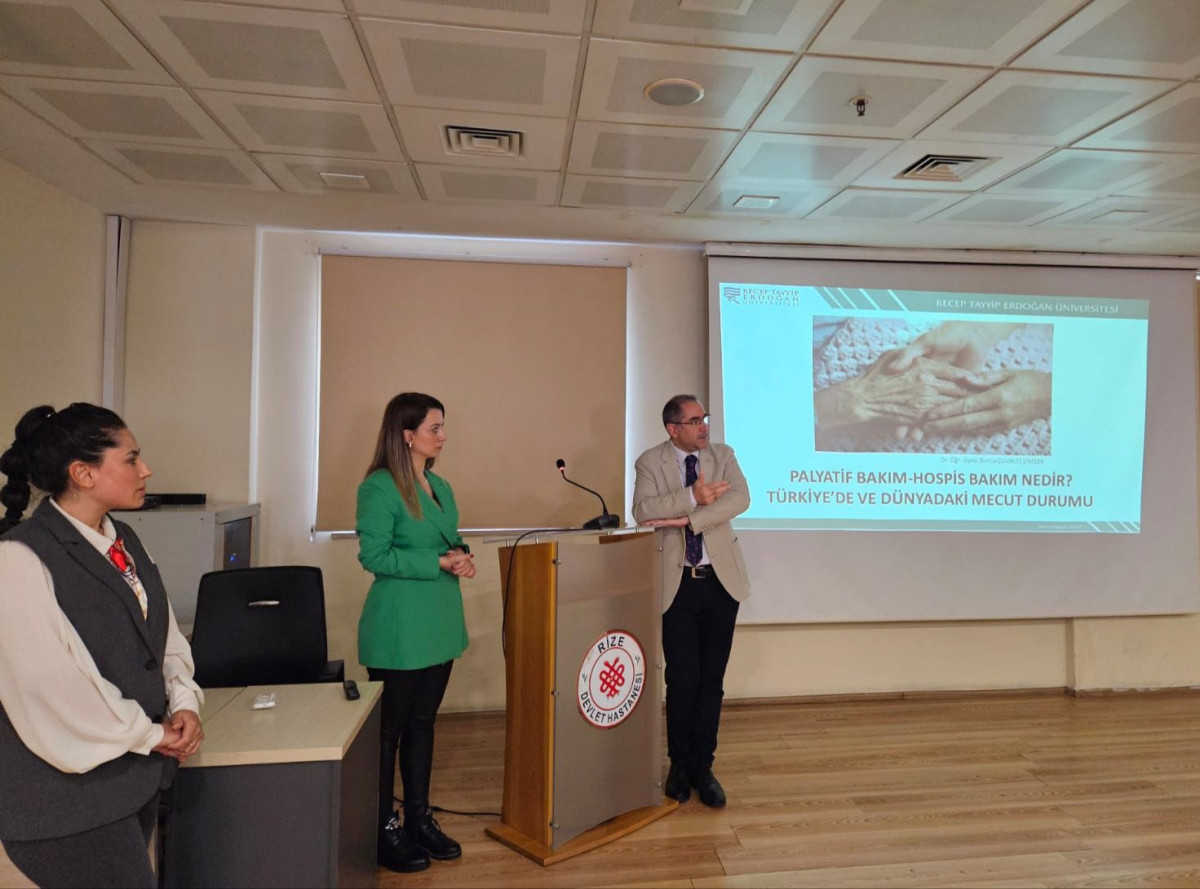RİZE 'DE PALYATİF BAKIM HİZMETLERİNİN GÜÇLENDİRİLMESİNE YÖNELİK EĞİTİM DÜZENLENDİ