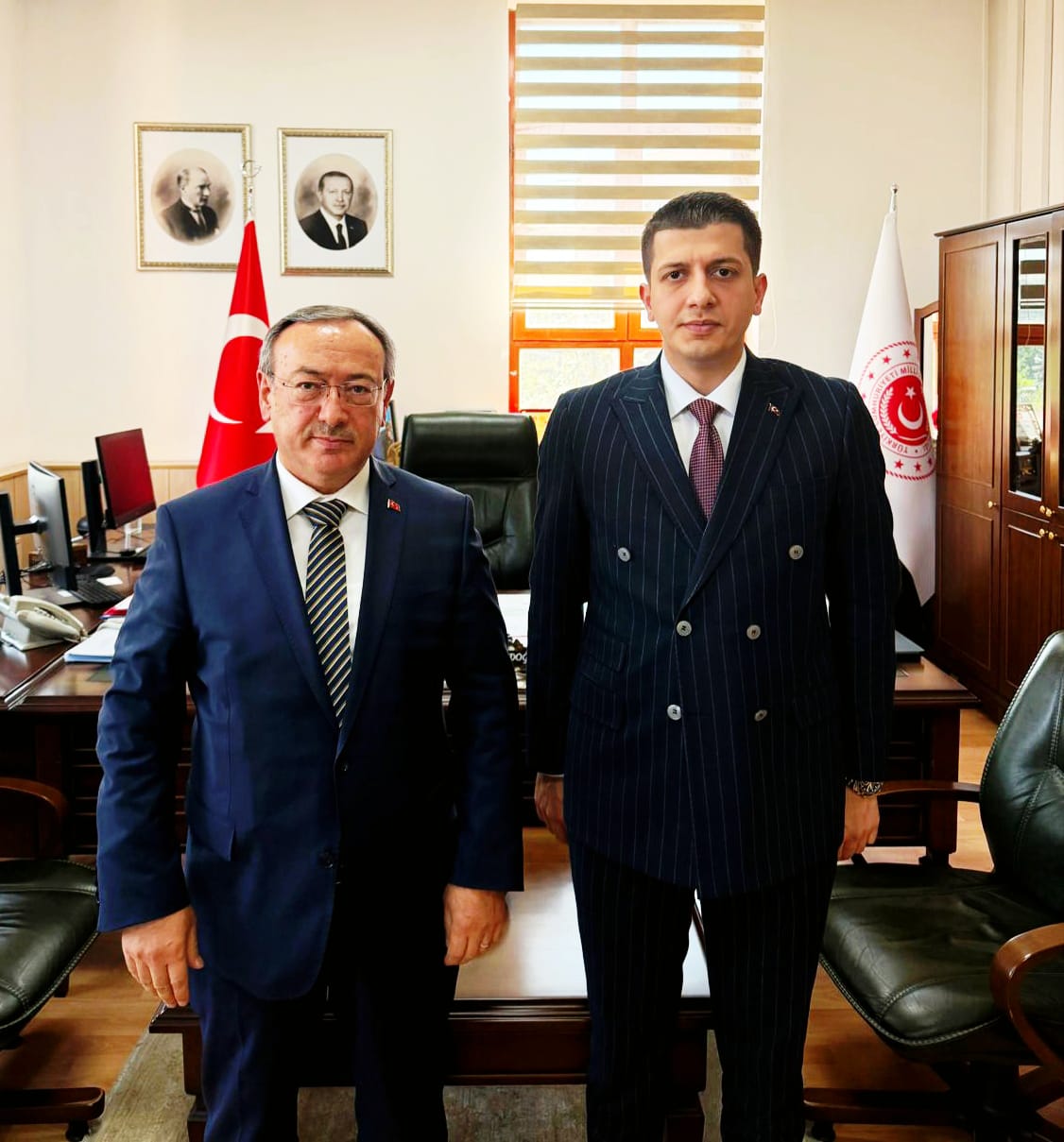 ÇAYKUR GENEL MÜDÜRÜ ALİM'DEN MSB TEDARİK HİZMETLERİ GENEL MÜDÜRÜ ERDOĞAN 'A ZİYARET 